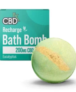 CBDfx – Buy CBD Bath Bomb Online – Recharge, Eucalyptus, Isolate THC-Free, 200mg CBD