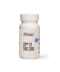 Mary’s Medibles 1:1 THC CBD Capsules 20mg