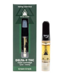 Alternative view of Serene Tree Delta-9 THC Vape Cartridge – Green Crack