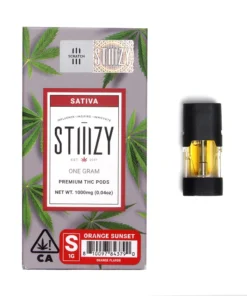 Buy Stiiizy Premium THC Pod Orange Sunset 1g Online